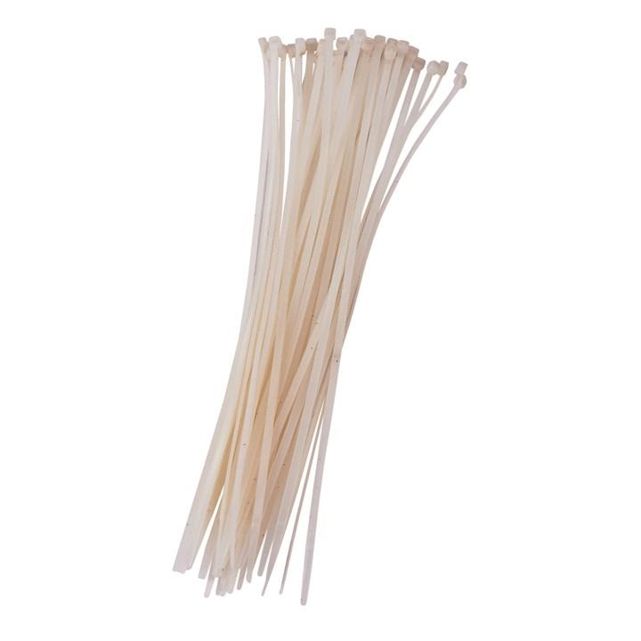 40pc (3.6 X 300mm) Cable Tie - White