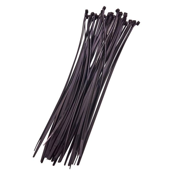 40pc (4.8 X 380mm) Cable Tie - Black