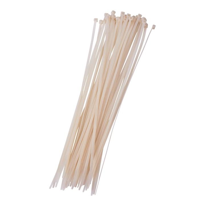 40pc (4.8 X 380mm) Cable Tie - White