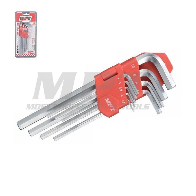 Hex Key Mpt 9Pcs - Extra long