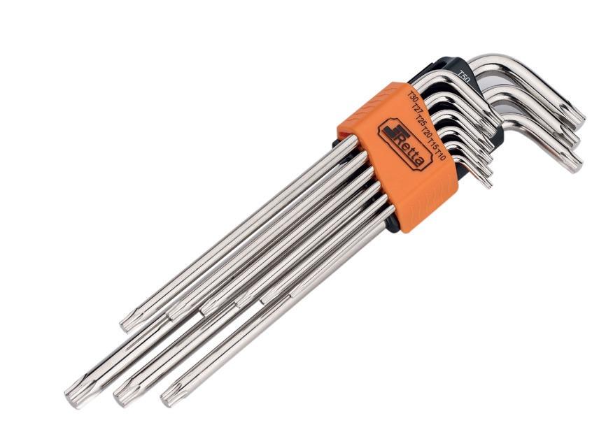 Retta Allen key set Torx 9 pcs long