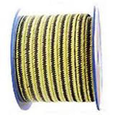 DEMINAS® GRAPHITE / PTFE WITH ARAMID IN CORNERS REINFORCED BRAIDED PACKING Style 2530 Size  14 x 14 mm