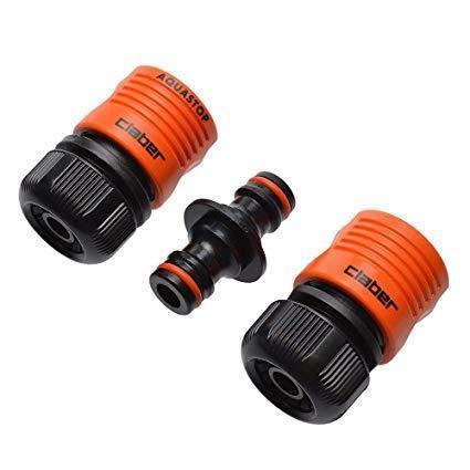 Claber 8818 Coupling 1/2 Water Stop With Two-Way Clutch With 1/2 Automatic Coupling Set Of 3