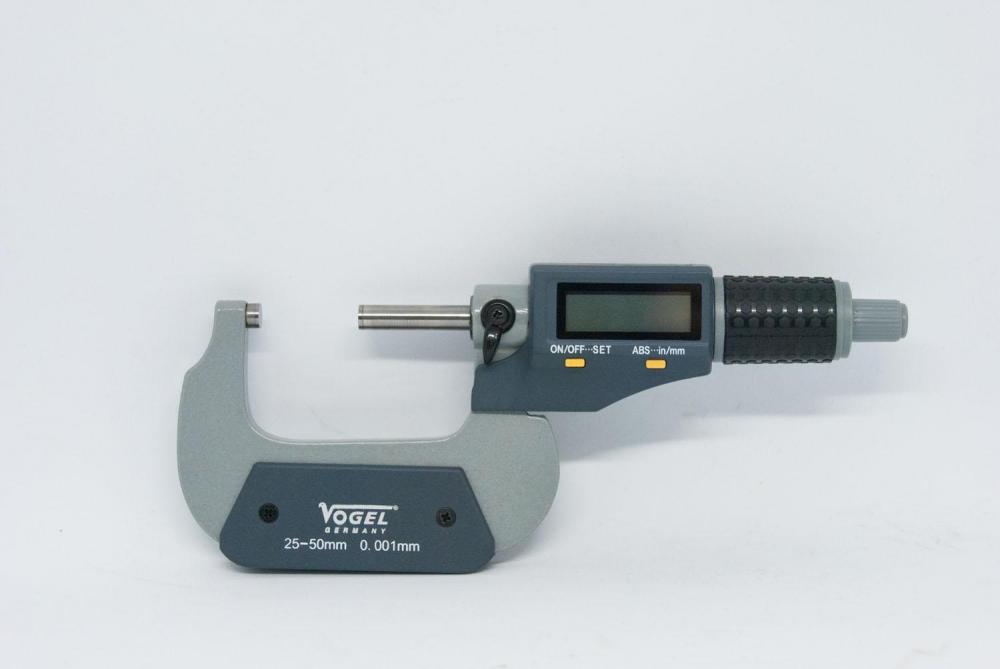 Electr. External Digital Micrometer , range 0 - 25 mm, reading 0.01 mm