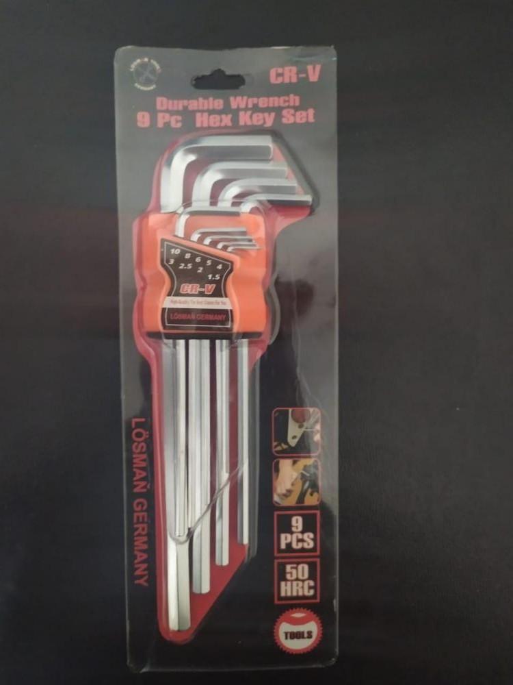 طقم الن كي عاده 9 قطع من 1.5 : 10مم لوزمان