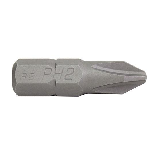 Hex Shank Phillips Bits 25mm 1/4" Vata