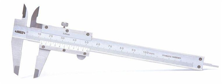 Insize Mini Vernier Caliper, 0-70 mm, Graduation 0.05 mm