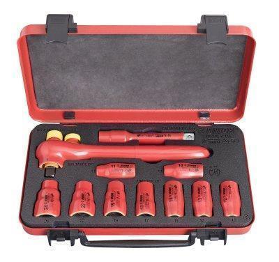 Insulated socket set 1/2" 11 pcs