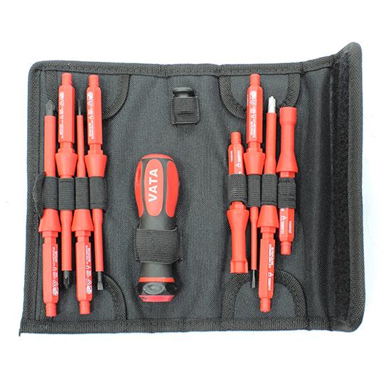 Interchangeable VDE Insulated Screwdriver Set 10 pcs