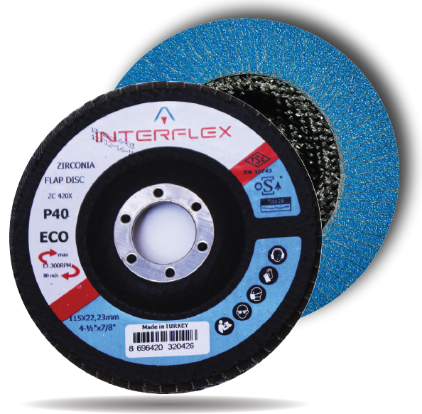 Flap Disc Silicon Carbide Interflex  4.5"