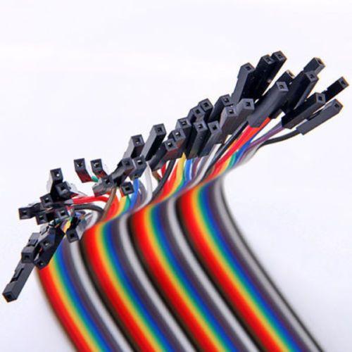 Jumper Wire Cable 1P-1P 2.54mm 20cm Female to Female 40pcs