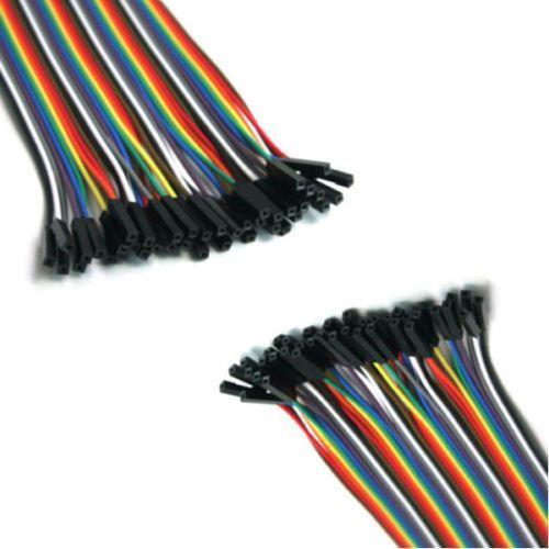 كابل قياس 2.54 مم من وصلة اسلاك طول 20 سم 1P-1P انثى الى انثى  40 قطعة