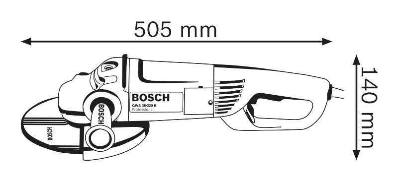 Bosch Angle Grinder 9" 2600 watt