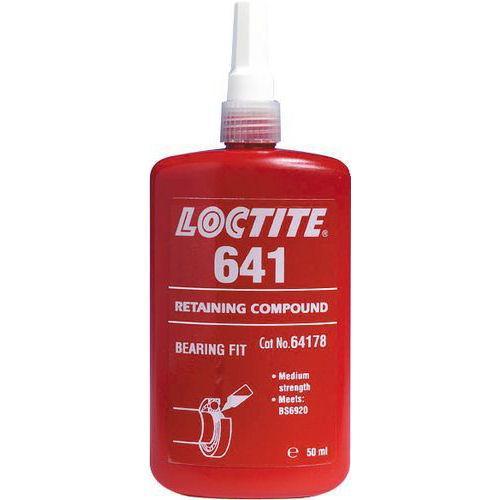 Loctite 641 - 50 ml - Adhesive, Bearing Fit, Retaining, Medium Strength, Medium Viscosity, Yellow