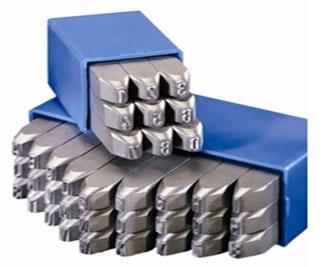 punch number stamps set 2 mm