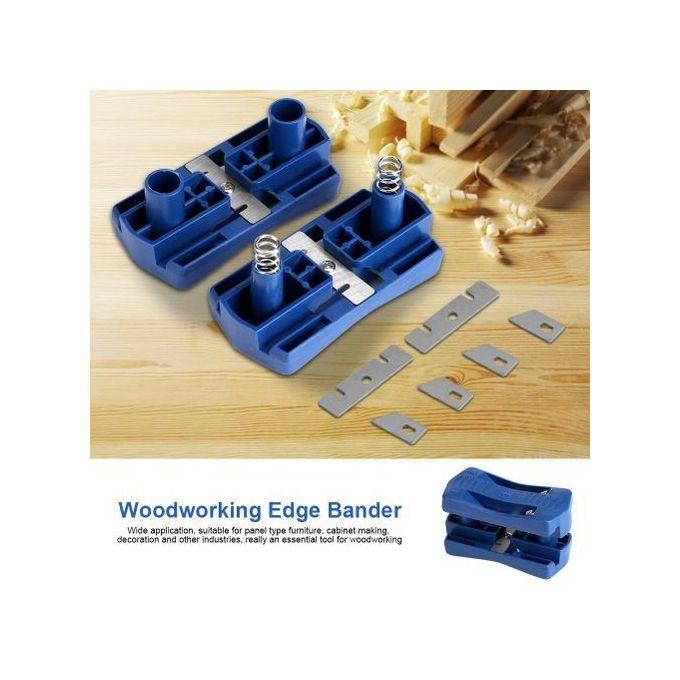 PVC Wood Edge Banding Machine 2 Edges Manual Tail Trimming Woodworking