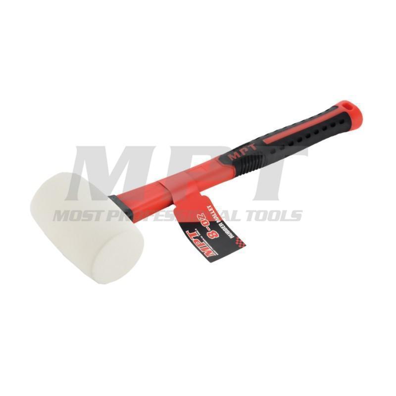 Rubber Mallet With Fiberglass Handle 8 OZ