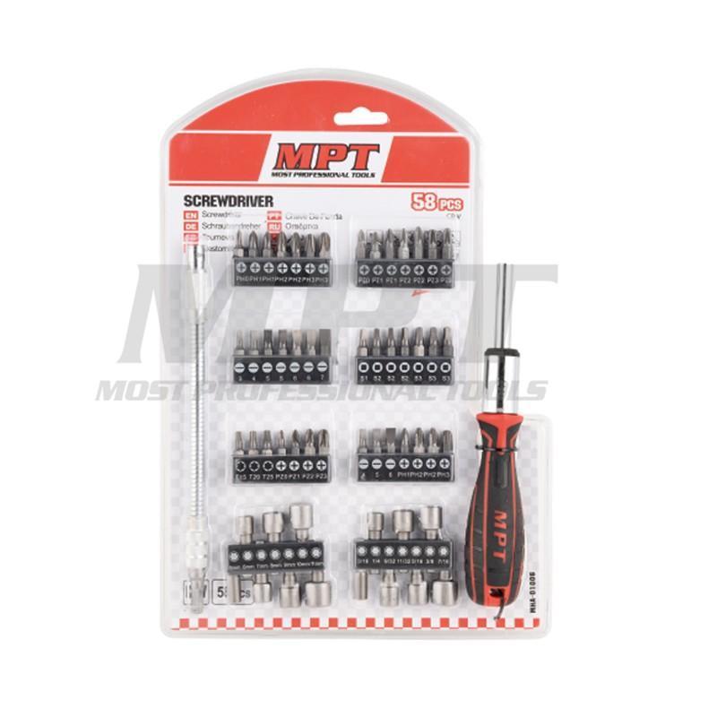 Screwdriver set 58 pcs