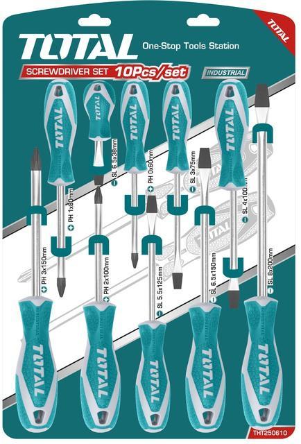 Total Screwdriver Set 10 Pcs