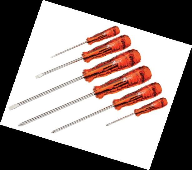 Screwdrivers set slotted +Phillips ( 6 pcs )