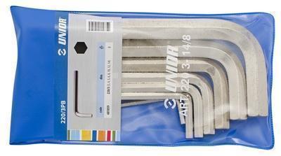Hex Key Unior 10Pcs 3 : 19mm
