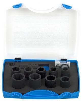 Set of impact sockets 1/2" 15:30mm 12 pcs