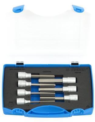 Set Of Long Hexagonal Screwdriver Socket 1/2" 7 Pcs Unior