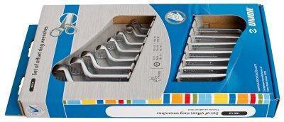 Set of offset ring wrenches 8 pcs