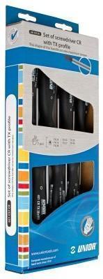 طقم مفك نجمة 7 قطع يد اسود