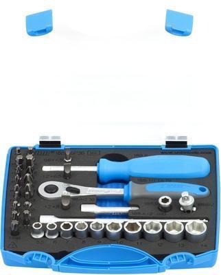 Socket and bits set 1/4" 36 pcs