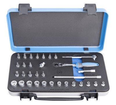 Socket set 1/4" 33 pcs