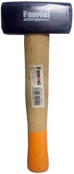 Solid hammer with wood hand 1000 g