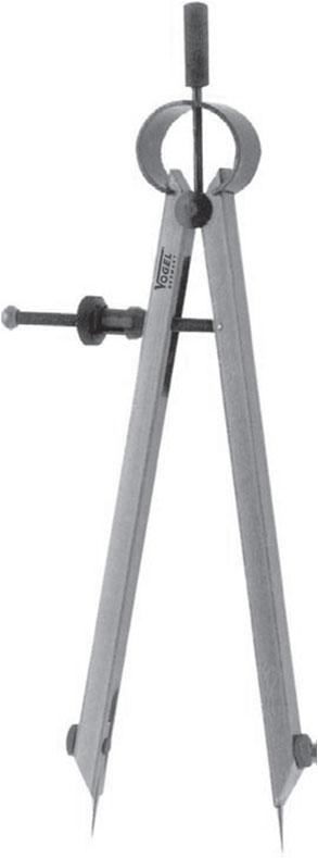 Spring Joint Compass 8 " 200 mm with Nail fixer