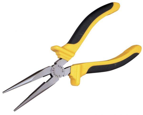 Stanley Bimaterial Straight Long-nosed Pliers 8"
