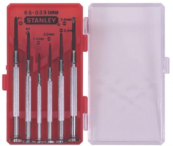 طقم مفك ستانلي 6 قطعة عادة, صليبة