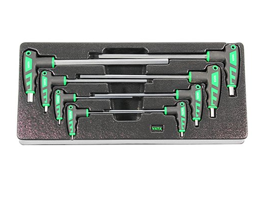 Hex Key T-Handle Set 2-10 mm Vata 8Pcs