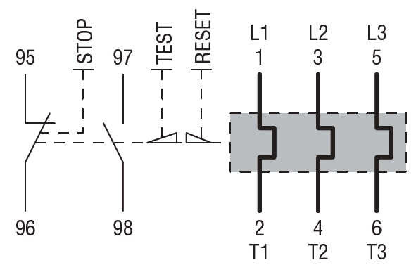 حماية حرارية ضد التيار الزائد 4...6.5A 