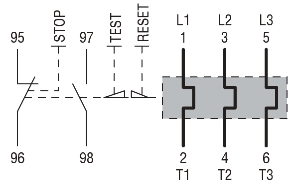  حماية حرارية ضد التيار الزائد 1-1.6A