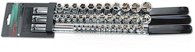 TopTul 1/2" DR. Sockets - METRIC Set Of 37Pcs