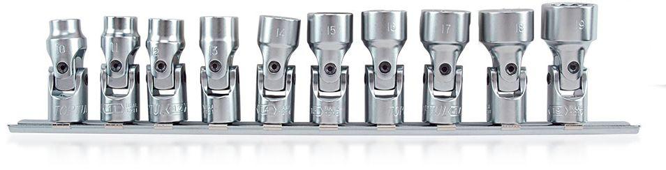 TopTul 3/8" DR. Flexible Universal Sockets Set Of 10 Pcs