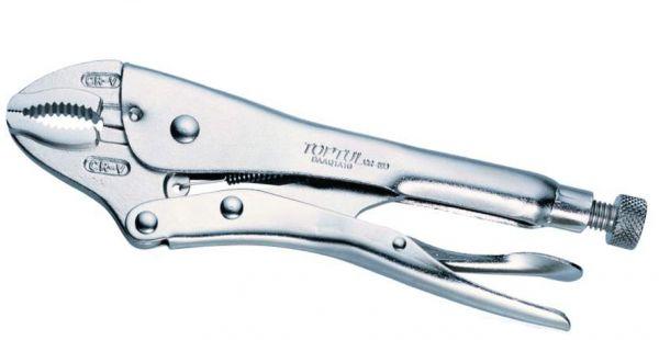 Curved Jaw Locking Pliers with Wire Cutters 7" TopTul