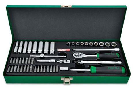 TopTul 1/4" DR. Socket Set of 50