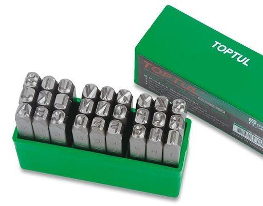 Letter Punch Set 5mm 27 Pcs Toptul