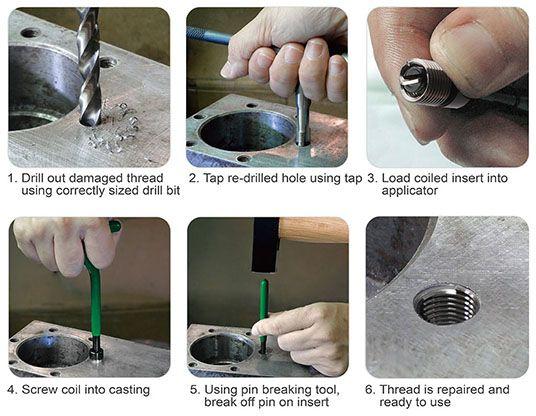 طقم اصلاح سن فتحات الشمعية M14X1.25 - توب تل