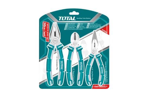 Total Combination 8"+Long nose 6"+Diagonal cutting 6" pliers