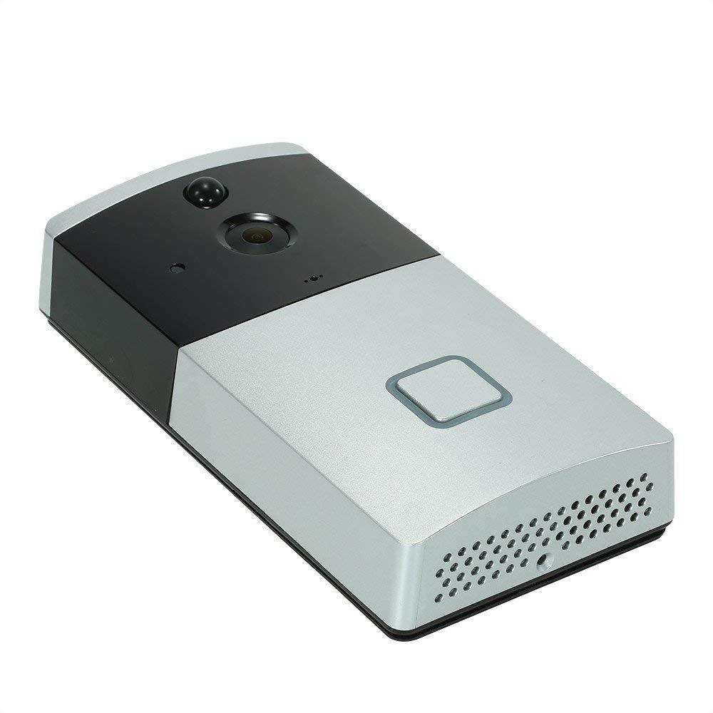Wi-Fi Intelligent Video Intercom Door Bell Via Mobile - Silver/Black