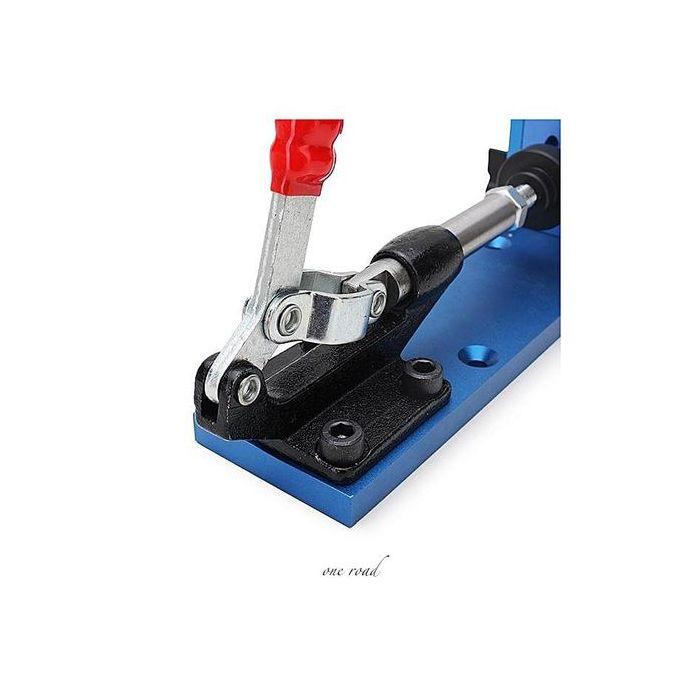 Woodworking Tool Pocket Hole Jig With Toggle Clamp And Step Drill Bit