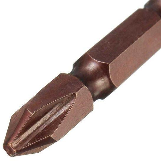 Screwdriver bit ph2 two-way bronze length 65 bronze