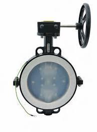 Butterfly Valve Galactlc Pfa Wafer Type Gear Box 200mm - 8"