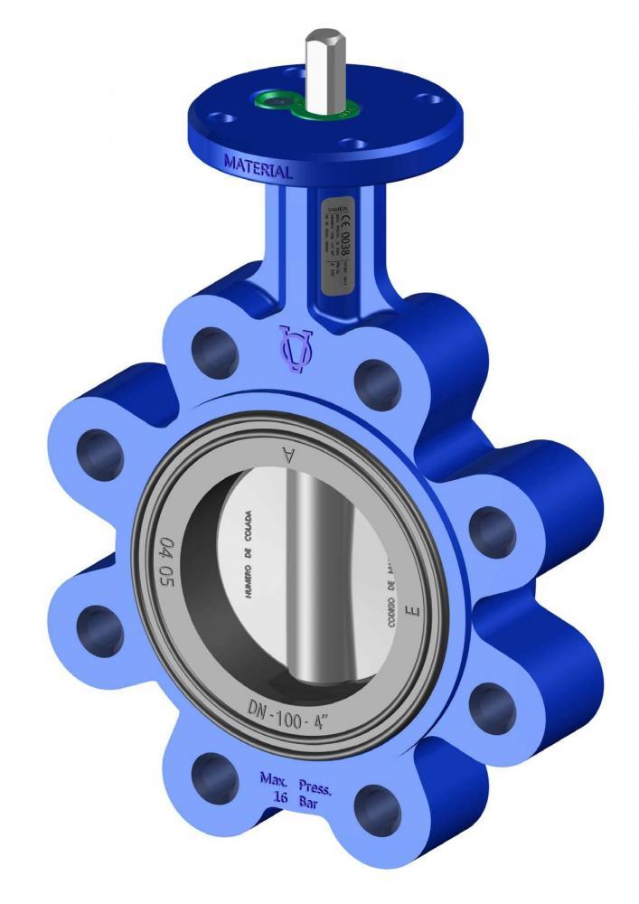 Butterfly Valve Lug Type Bare Shaft 80mm - 3 "
